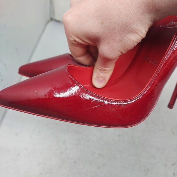 CHRISTIAN LOUBOUTIN So Kate Red Patent Leather Pump - Picture 11 of 12